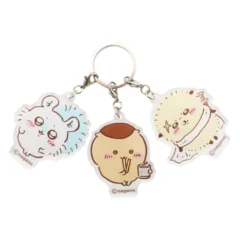 Chiikawa 3-Link Acrylic Key ring (Momonga / Kurimanju / Rakko)